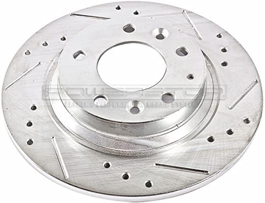 Power Stop JBR999XR Power Stop Extreme Performance Drilled And Slotted Brake Rotors Rear Right Power Stop Extreme Performance Drilled And Slotted Brake Rotors