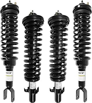 Unity 4-11140-15220-001 Front and Rear 4 Wheel Complete Strut Assembly Kit