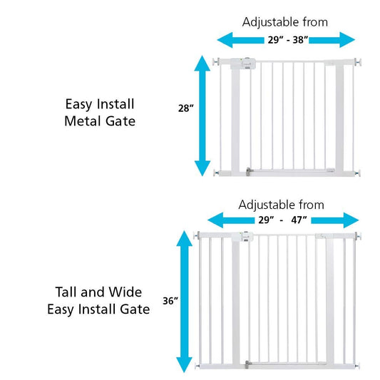 Safety 1St Adjustable Pressure-Mounted Walk-Through Gate