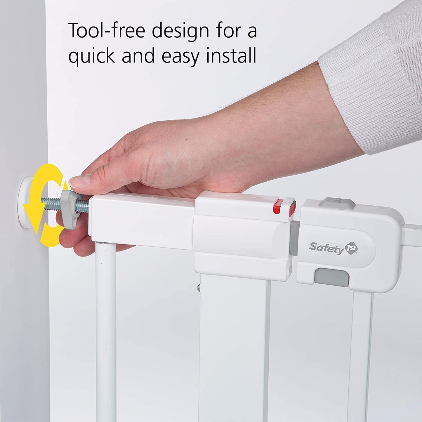 Safety 1St Adjustable Pressure-Mounted Walk-Through Gate