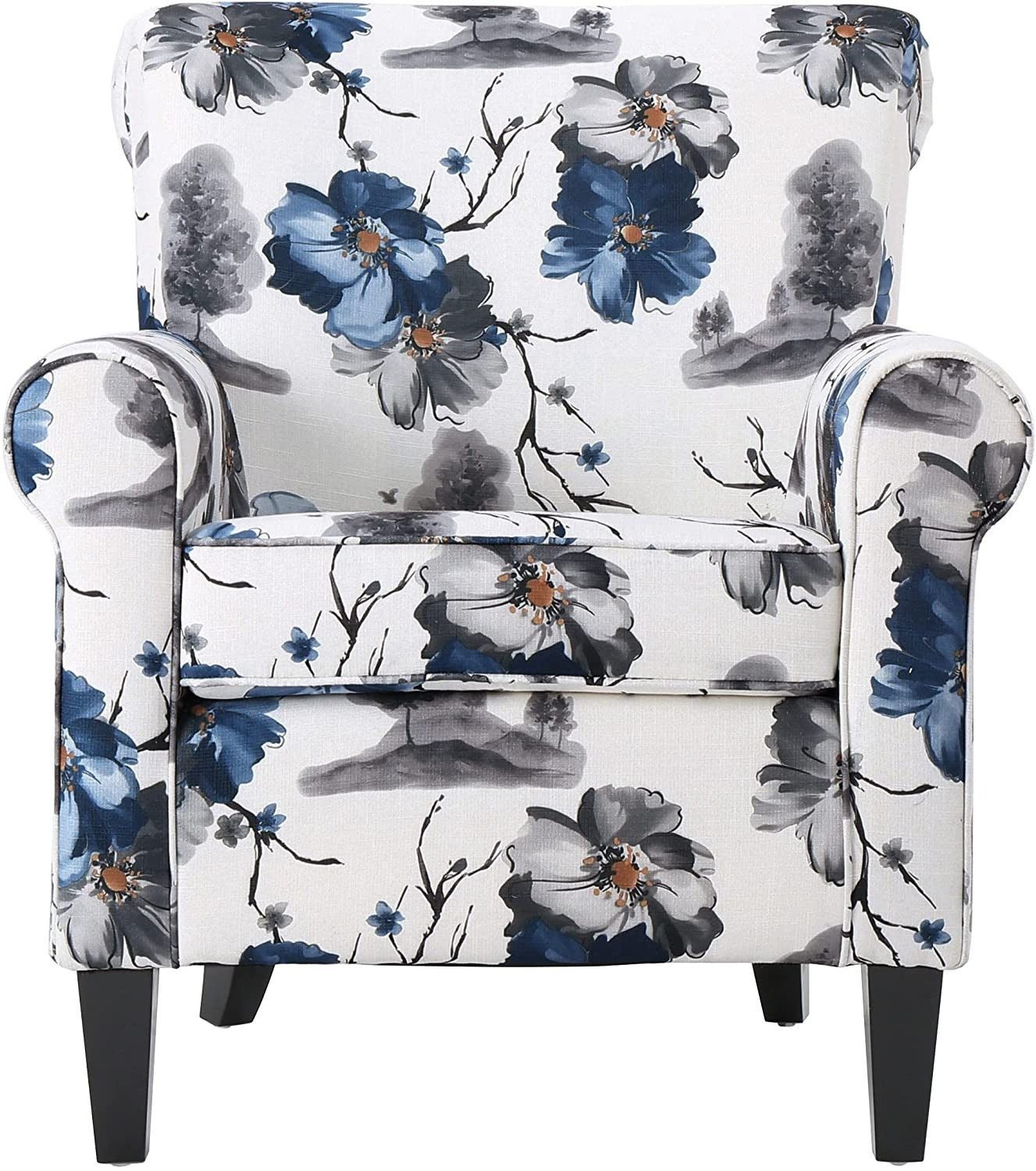 Christopher Knight Home Roseville Fabric Club Chair, Floral Print