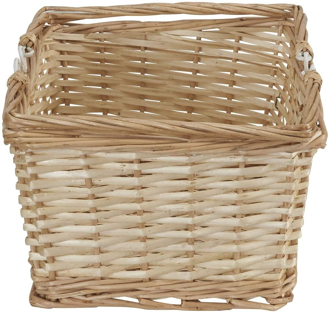 Household Essentials ML-2202 Open Top Market Basket with Handles, Brown