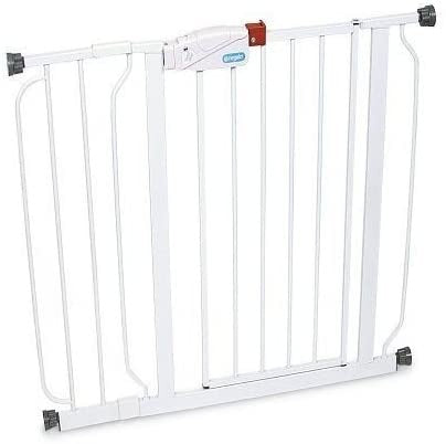 Regalo Easy Step Walk Thru Gate, White, Fits Spaces between 29" and 39" Wide (White)