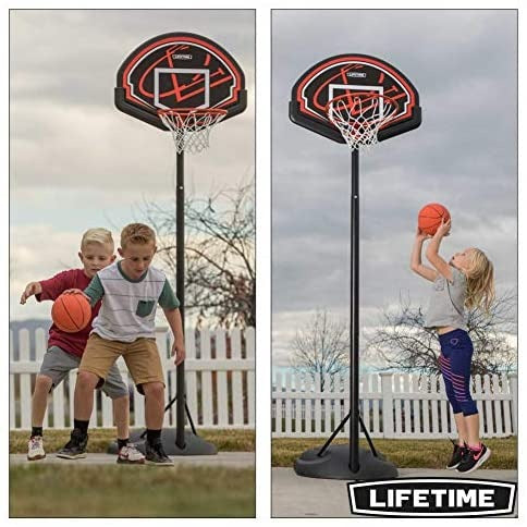 Lifetime 90022 32" Youth Portable Basketball Hoop, Red/Black