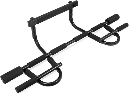 Prosource Multi-Use Doorway Chin-Up/Pull-Up Bar, Portable & Easy Storage – Fitness Trainer for Home Gym Exercise